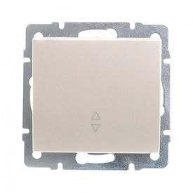 Выключатель 2-клавишный проходной жемчужно-белый перламутр RAIN Lezard 703-3088-106