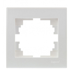 Рамка перлово-білий перламутр з бічною вставкою RAIN Lezard 703-3030-146