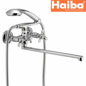 Смеситель для ванны длинный нос HAIBA VILTA (Chr-143)