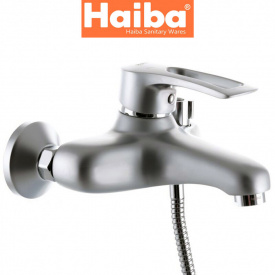 Змішувач для ванни короткий ніс HAIBA HANSBERG SATIN EURO Chr-009