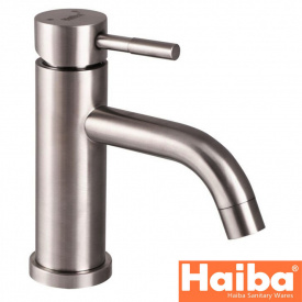 Смеситель для умывальника HAIBA SUS-001-B из нержавеющей стали