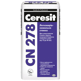 Ceresit CN 278 легковыравнивающая стяжка для пола 25 кг