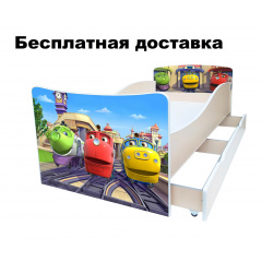 Детская кровать Чаггингтон: Веселые паровозики из Чаггингтона Чагинтон Вознесенск