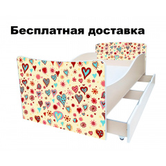 Детская кровать сердечки Киев