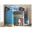 Кровать машина чердак машинка Полиция со столом и шкафом Police Березнеговатое