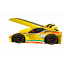 Кровать машинка Феррари машина серии Элит Ferrari желтого цвета с матрасом с выдвижным ящиком Черкассы