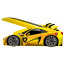 Кровать машинка Ламборгини машина серии Элит Ламборджини желтая Lamborghini с матрасом и бесплатной доставкой Днепр