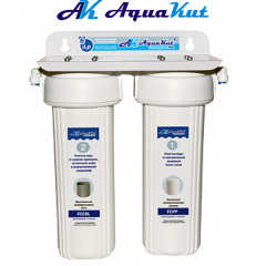 Aquakut Фильтр под мойку двухступенчатый FPR-2 (двойные уплотнения к колбе и фитинг ССК) Запоріжжя