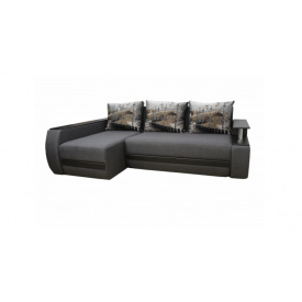 Угловой диван Garnitur.plus Граф серо-коричневый 245 см (DP-294)