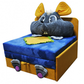Детский диванчик малютка Ribeka Мышка Голубой (24M09)