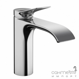 Змішувач для умивальника із зливним гарнітуром Hansgrohe Vivenis 75020670 Matt White матовий білий