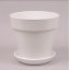 Горшок керамический Наперсток Flora глянец белый 2.8л (KL00085) Днепр