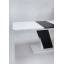 Стіл обідній Intarsio Carvelo 140(180)x80 Біла Аляска / Чорний Уніколор (CARVELO_B/B) Камінь-Каширський
