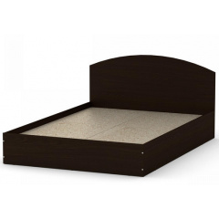 Двоспальне ліжко Компаніт-140 з узголів'ям дсп венге-темний Черкаси