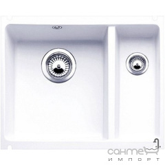 Керамічна кухонна мийка Blanco Subline 350/150-U PuraPlus 523743 матовий білий Вінниця