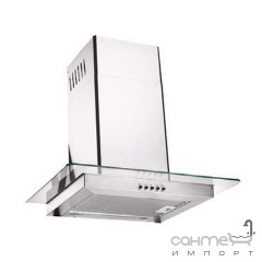 Кухонная вытяжка Ukinox Laguna 900 стекло прозрачное белое Надворная