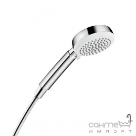 Ручной душ версия EcoSmart Hansgrohe Crometta 100 Vario 26827400 белый/хром