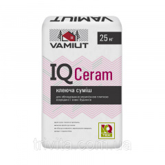 Клей для плитки керамической IQ CeramSR (25 кг) серый Vamiut Ирпень