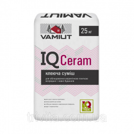 Клей для плитки керамической IQ CeramSR (25 кг) серый Vamiut