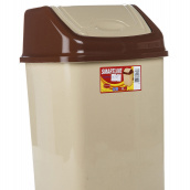Ведро для мусора Senyayla 8,4 л Бежево-коричневый (4180-bj)