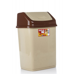 Ведро для мусора Senyayla 8,4 л Бежево-коричневый (4180-bj) Тернопіль