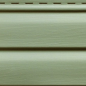 Сайдинг виниловый Ю-пласт панель 3,05x0,23 Зеленый Корабельный брус