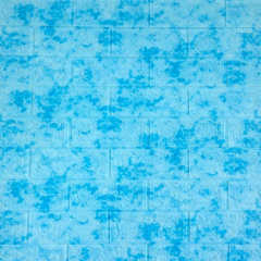 Самоклеючі декоративні 3D панелі цегла мармур блакитний 700x770 мм Київ