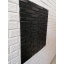 Самоклеючі декоративні 3D панелі під цеглу вузьку чорну 700x770x8 мм Херсон