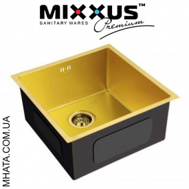 Кухонная мойка Mixxus MX4843-220x1.0-PVD-GOLD