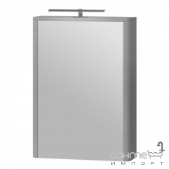 Зеркальный шкафчик с LED-подсветкой Ювента Livorno LvrMC-50 структурный серый Черновцы