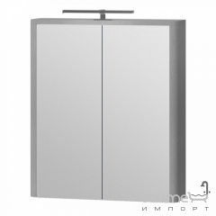 Зеркальный шкафчик с LED-подсветкой Ювента Livorno LvrMC-60 структурный серый Новониколаевка