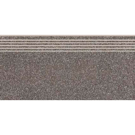 Плитка для підлоги Грес CERSANIT MILTON DARK GREY STEPTREAD 29,8x59,8 сходинка (7шт/пач; 280шт/пал)