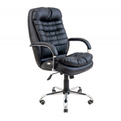 Офисное кресло Richman Валенсия-В черное хром Сумы