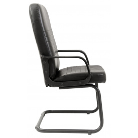 Офисное кресло Richman Приус-CF кожзам черный на полозьях