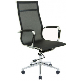 Офисное кресло Richman Кельн хром сетка-черная для персонала