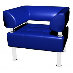 Офісне м'яке крісло Sentenzo Тонус 800x600х700 мм синє Полтава
