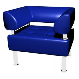 Офісне м'яке крісло Sentenzo Тонус 800x600х700 мм синє