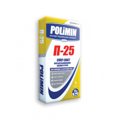 Клей для плитки POLIMIN Р-25 еластичний сірий 25кг (48 шт) Вінниця