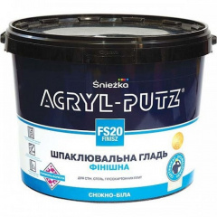 Шпатлівка готова ACRYL-PUTZ FS20 акрилова фінішна 1,5кг (6шт) Гайсин