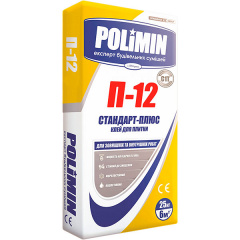 Клей для плитки POLIMIN П-12 25 кг (54шт) Жмеринка