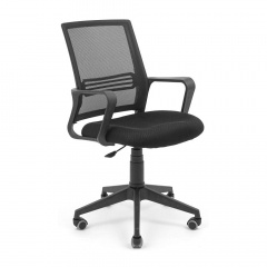 Крісло офісне Джина Richman пластик чорний колір спинка-сітка Тернопіль