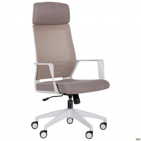Комп'ютерне крісло Twist білий-каркас бежево-сидіння тканина