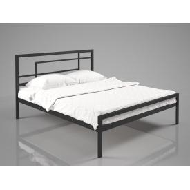 Двоспальне ліжко Tenero Хайфа 180х200 см металева чорна