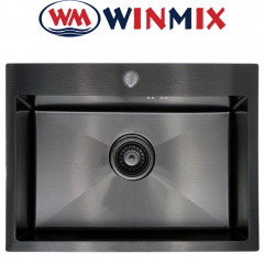 Кухонная мойка Winmix WM 5843х200x1.0-PVD-BLACK Рівне