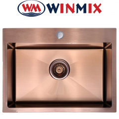 Кухонная мойка Winmix WM 5843х200x1.0-PVD-BRONZE Рівне