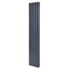 Вертикальный дизайнерский радиатор ARTTIDESIGN Rimini II 6/1800/354/50 серый матовый Балаклея