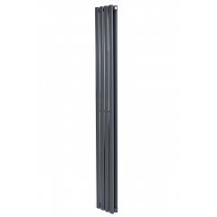 Вертикальный дизайнерский радиатор ARTTIDESIGN Rimini II 4/1800/236/50 серый матовый Хмельницький