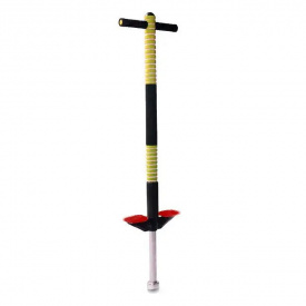 Джампер Пого Стик Pogo Stick (Кузнечик) детский черно-желтый, палка-прыгалка до 40 кг