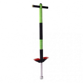 Джампер Пого Стик Pogo Stick (Кузнечик) детский черно-зеленый, палка-прыгалка до 40 кг