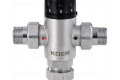 Клапан смесительный термостатический трехходовой 1'' (с накидн. гайками) KOER KR.1258 (KR2817)